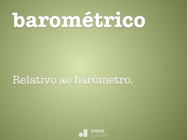 barométrico