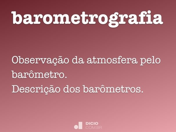 barometrografia