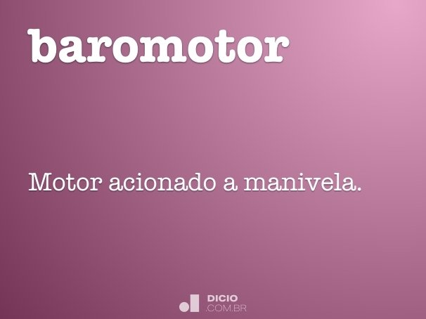 baromotor