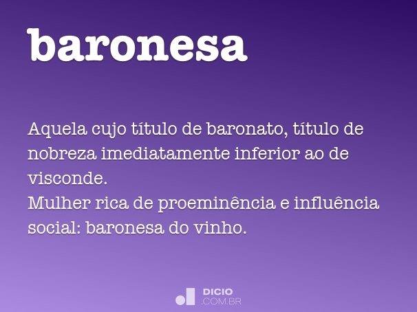 baronesa
