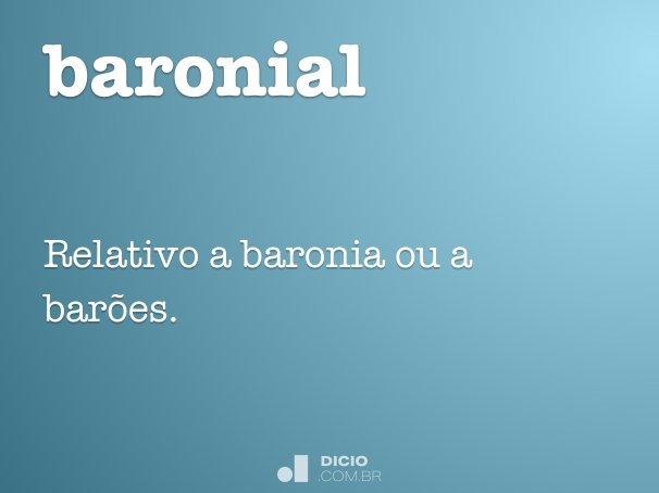 baronial