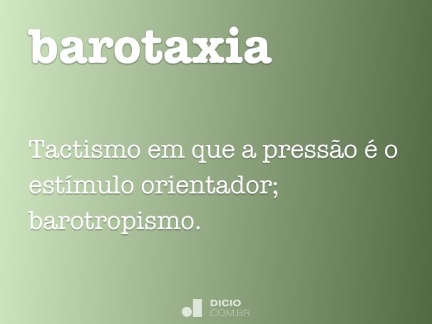 barotaxia