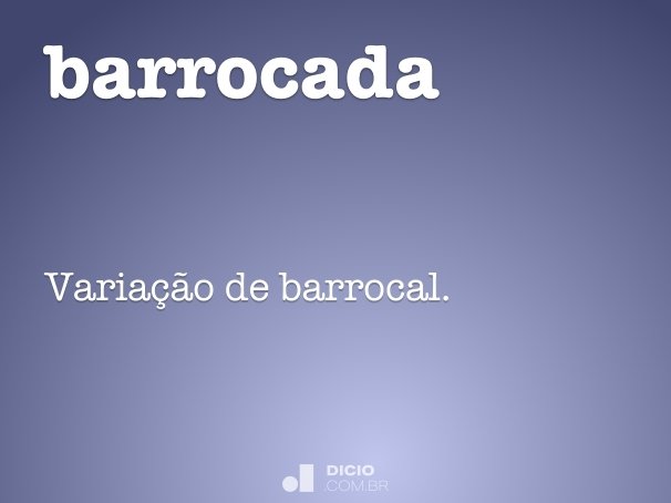 barrocada