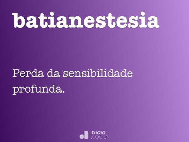 batianestesia
