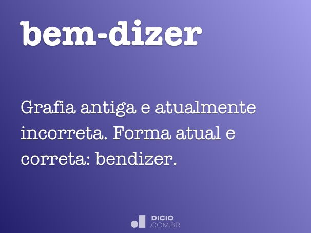 bem-dizer