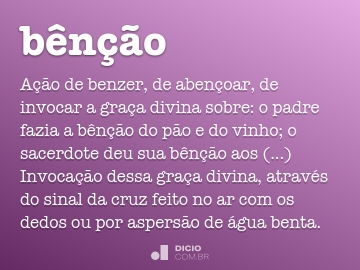 Bendizer - Dicio, Dicionário Online de Português