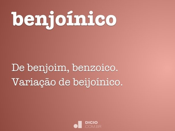 benjoínico