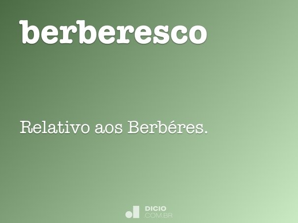 berberesco