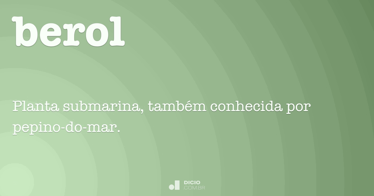 Berol Dicio, Dicionário Online de Português