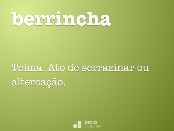 berrincha
