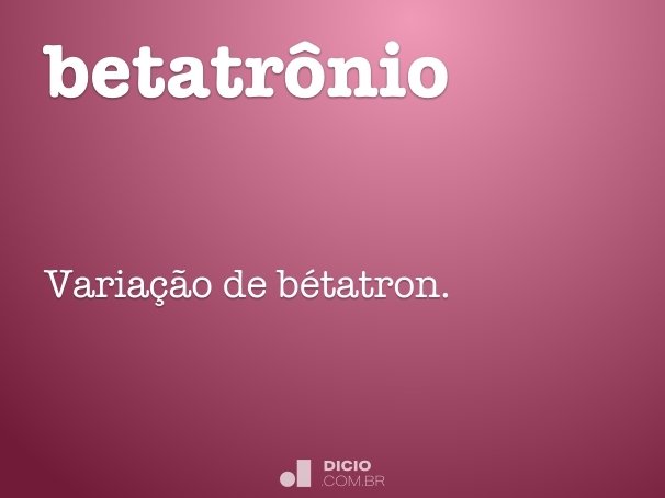 betatrônio