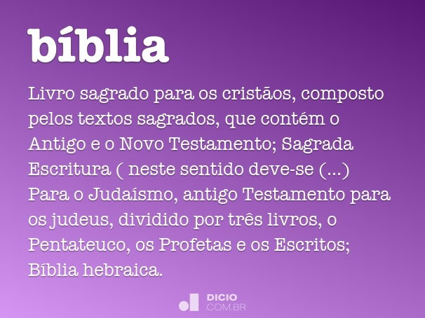 Dicionário Bíblico - Qual a importância de saber o significado