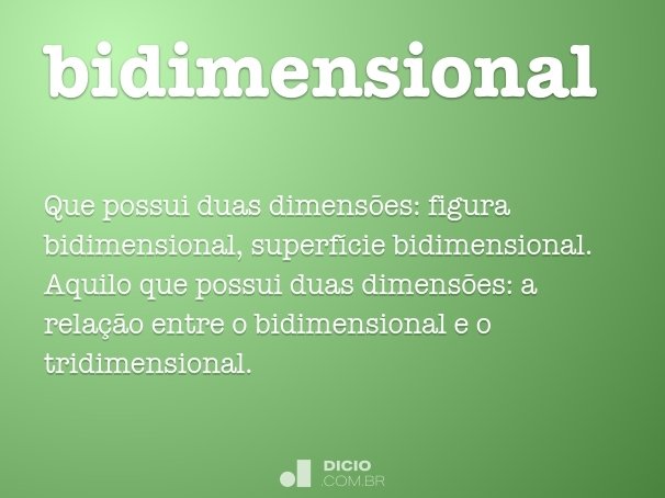 bidimensional