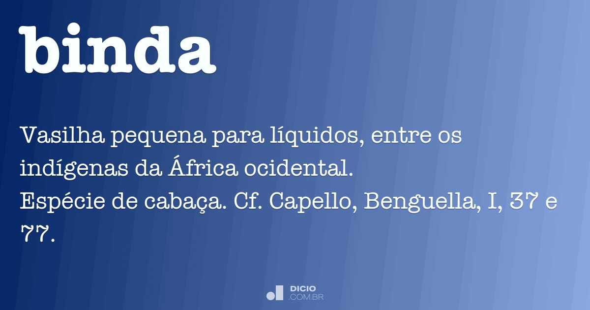 Binda Dicio, Dicionário Online de Português