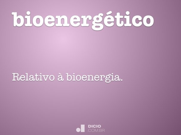 bioenergético