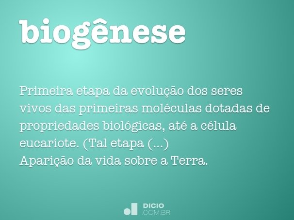 biogênese