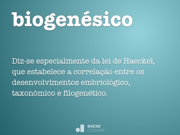 biogenésico
