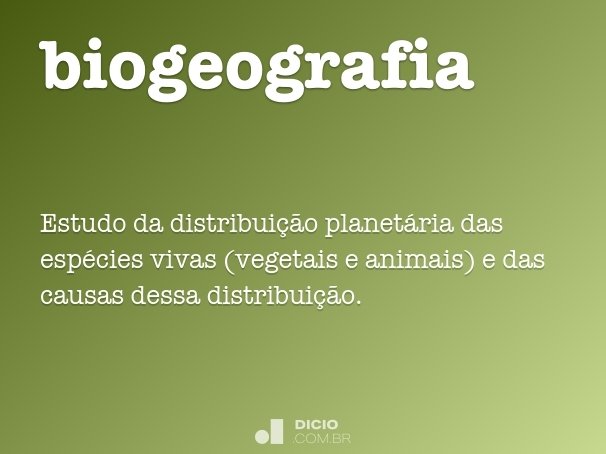 biogeografia