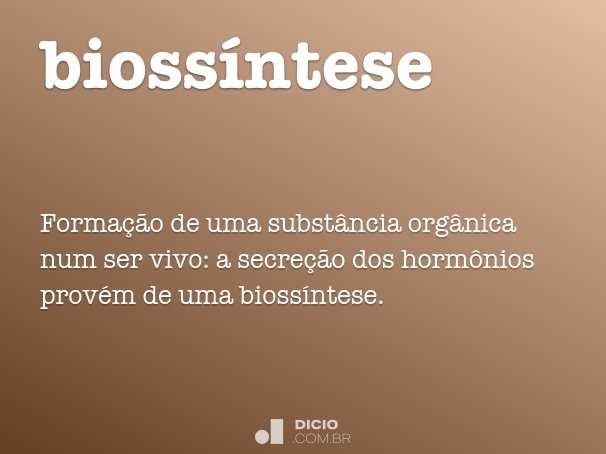 biossíntese
