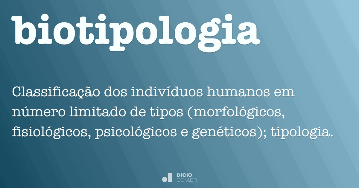 Biotipologia Dicio, Dicionário Online de Português
