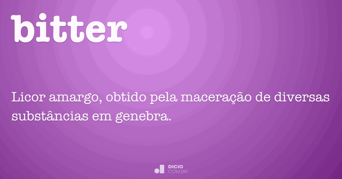 Bitter Dicio, Dicionário Online de Português