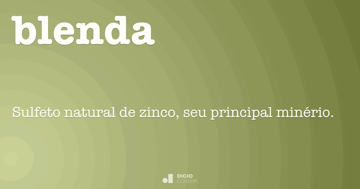 Significado do nome Blenda - Dicionário de Nomes Próprios