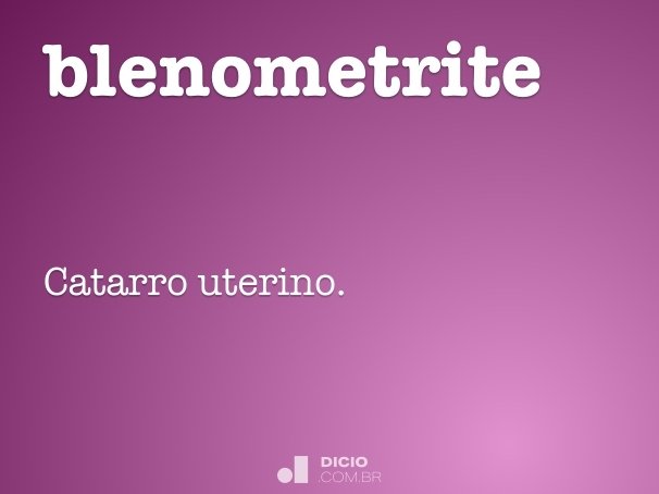 blenometrite