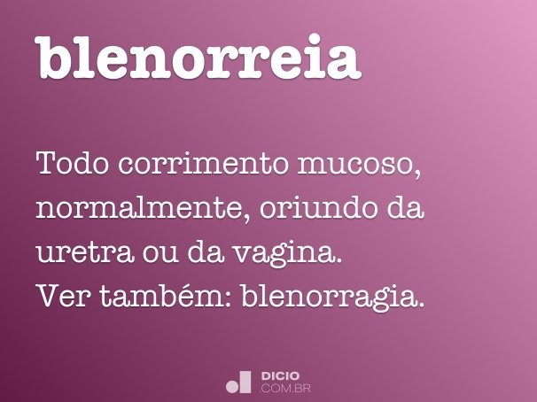 blenorreia