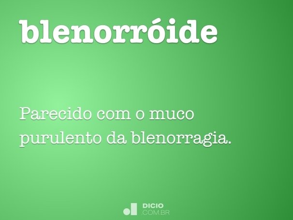 blenorróide