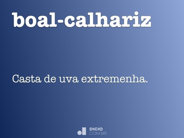 boal-calhariz