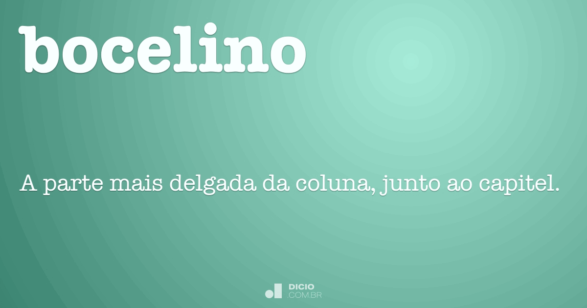 Boucelo - Dicio, Dicionário Online de Português