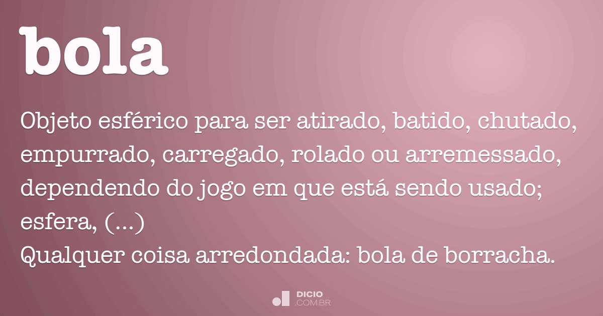 A palavra 'bula' é relacionada à palavra 'bola'? - Quora