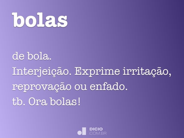 A palavra 'bula' é relacionada à palavra 'bola'? - Quora