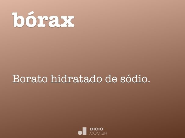 bórax