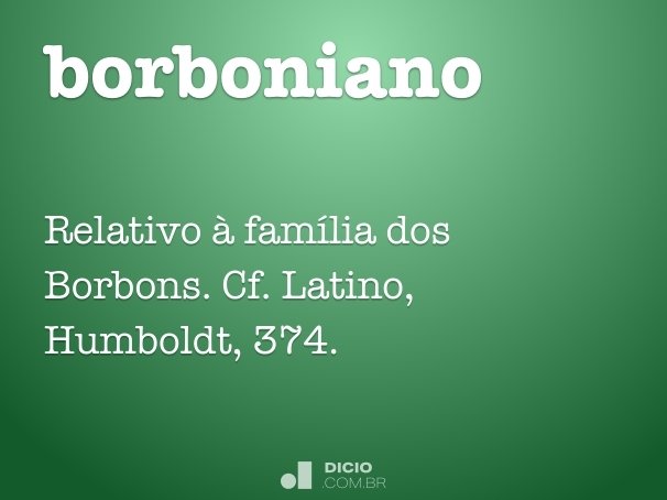borboniano