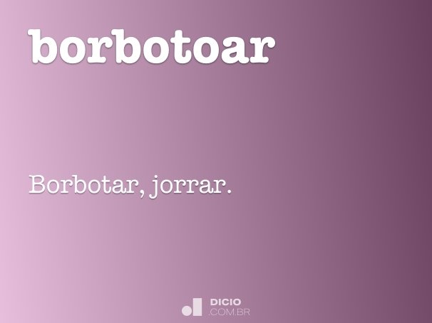 borbotoar