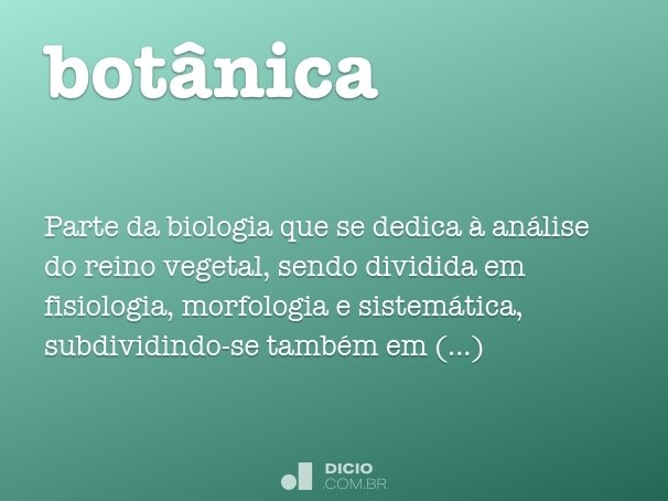botânica