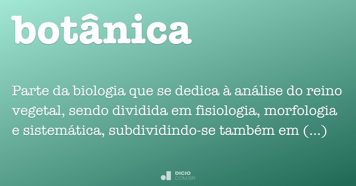 Botânica Dicionário Online De Português 6160