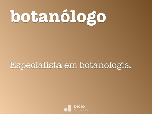 botanólogo