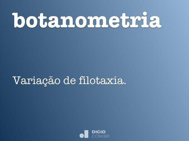 botanometria
