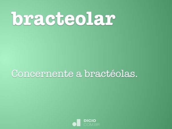 bracteolar