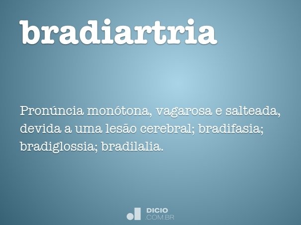 bradiartria