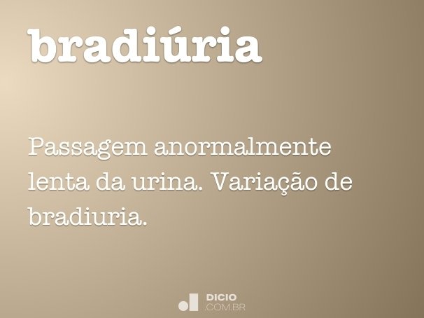 bradiúria
