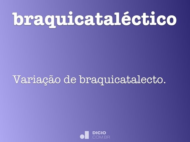 braquicataléctico