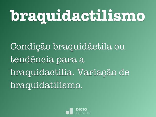 braquidactilismo