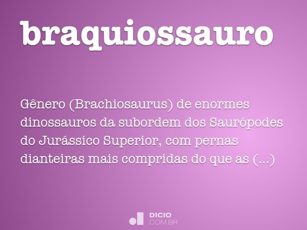 braquiossauro