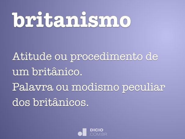 britanismo