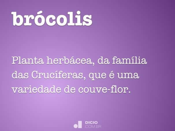 SPROUTING BROCCOLI  Significado, definição em Dicionário