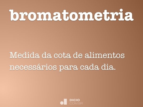 bromatometria