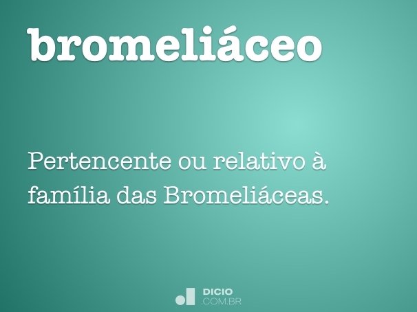 bromeliáceo